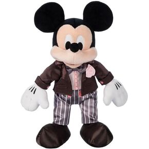 Disney Store Official Mickey Mouse Wedding Plush - Groom Stuffed Animal, Chocolate Tuxedo Jacket, Embroidered Features, Soft Foam Ears, Romantic Gift for Weddings, Includes to/from Gift Tag