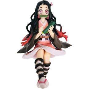 Nezuko Anime Figure Cake Toppers Collection Figures Stuff Girly Car Dashboard Decorations Accessories Interior Home Office Desk Charm Ornaments For Women Men Girls Boys Christmas Birthday Gifts