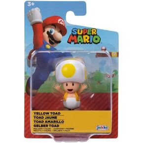 Super Mario Mini Action Figure 2.5 بوصة لعبة الصفص الأصفر القابل للتحصيل