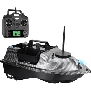 RC Fishing Boats with Line Drop-GPS Fishing Bait Boat for Carp Fishing (Carbon Fiber Color)