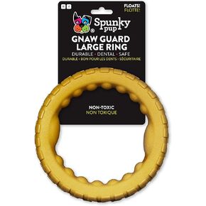 Spunky Pup Gnaw Guard Foam Dog Toy | Strong Dental Chew Toy | Promotes Healthy Teeth & Gums | Large Ring
