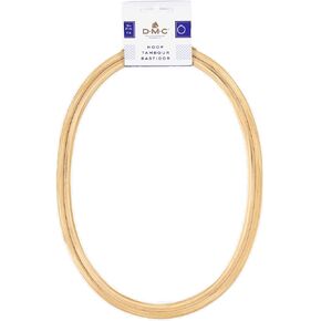 DMC Oval Wooden Embroidery Hoop/Frame - 8 inch