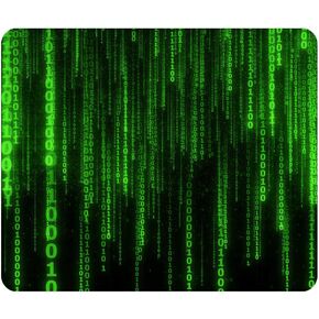 Gaming Mouse Pad Matrix Style Coding Non-Slip Rubber Mouse Pad for Computers, Laptop, Office, Home Rectangle Personalized Mousepad 9.5 Inch x 7.9 Inch