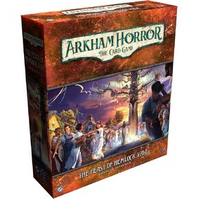 Arkham Horror The Card Game The Feast of Hemlock Vale CAMPAIGN EXPANSION - Discover a Mysterious Forbidden Isle! Cooperative LCG, Ages 14+, 1-4 Players, 1-2 Hour Playtime, Made by Fantasy Flight Games