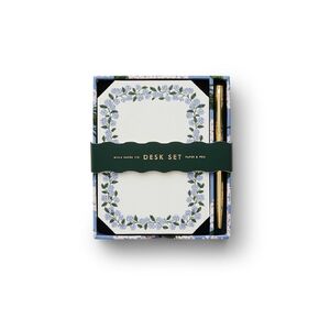 RIFLE PAPER CO. Hydrangea Note Writing Set, Take Notes with Style, Everyday Reminders or Special Occasion Use, Add a Pinch of Pinache to any Note Taking Task