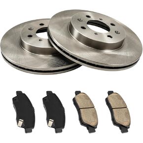 Front Brake Kit, Drilled and Slotted Brake Rotors Ceramic Brake Pads for 2007-2010 Altima,31464 D815A