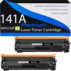 2 Pack Compatible for HP 141A W1410A Toner Cartridge Black for Laserjet Pro M110w MFP M140w M139w(with CHIP)