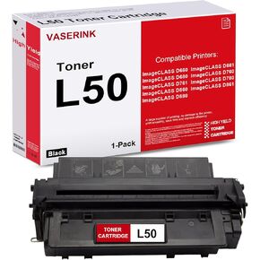 L50 High-Yield Black Toner Cartridge 1-Pack Replacement for Canon L50 Toner Cartridge for ImageClass D660 D661 D680 D760 D761 D780 D860 D861 D880 Printer