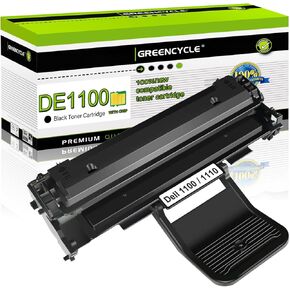 Greencycle 1 Pack Toner Cartridge استبدال متوافق مع Dell 1100 DE1110 (310-6640 310-7660) طابعة الليزر (أسود)