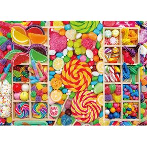 ألغاز Jigsaw Yinsheng للبالغين 1000 قطعة للألغاز للبالغين - حلوى ملونة - 1000 قطعة لغز للبالغين الألغاز بانوراما 1000 قطعة للبالغين أطفال عيد ميلاد هدية هدية للمنزل ديكور المنزل