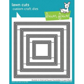 Lawn Fawn Dies - Outside in Stitched Square Stackables (LF1443)
