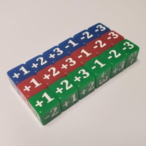 18x CCG Stats Modifier 10mm Dice Compatible with Star Wars: Unlimited/Red for Power, Blue for HP and Green for Experience