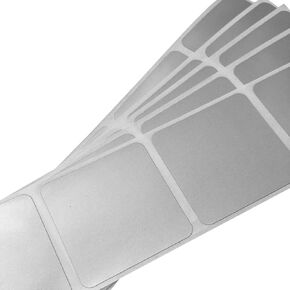 My Scratch Offs 1.5 Inch Silver Square Scratch Off Label Stickers - 250 Pack