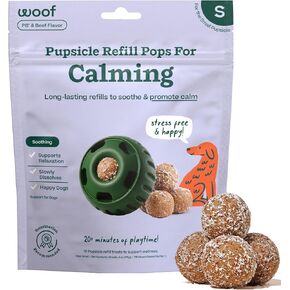 WOOF Pupsicle Refill Pops for Calming - Calming Dog Treats - Long-Lasting Refills for The Pupsicle Toy to Promote Calm - Magnesium for Dogs- Small Pops - 10 Count