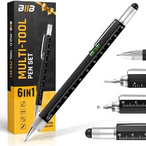BIIB Gifts for Men, Multitool Pen Birthday Gifts for Men, Cool Gadgets Gifts for Him, Mens Gifts for Boyfriend, Husband, Grandpa, Gifts for Dad Who Wants Nothing, Unique Tools for Men, DIY Handyman