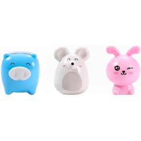 Three Cute Pencil Sharpener,Sharp, Durable, and Safe,Beautiful,Pencil Sharpener,for Standard Pencils,Colored Pencils, and Makeup Pencils,for Classroom,Home,Office Us