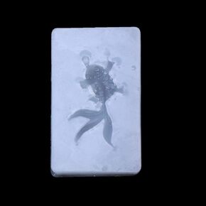 Tebatu Silicone Goldfish Pendant Liquid Mold, DIY Resin for Jewelry Craft White
