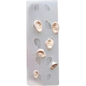 Cute Ear Silicone Mould for DIY Pottery Clay Crafts Doll Ears Mold Ornament Resin Molds for Epoxy Casting