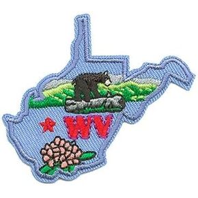 Generic West Virginia State Iron on Patch Perfect for Jackets, Hats, Backpacks and More