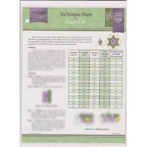 Technique Sheet - no. 31, for Framed 60 Quilt Blocks Using The Star 60 Tool