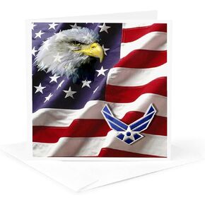 3dRose Greeting Card - USAF Airforce