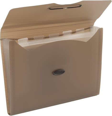 Mead Expanding File Folder, School Organizer, Paper Organizer, 6-Pocket, 9-1/4" x 13", Expandables, Tan (38541) in Saudi Arabia