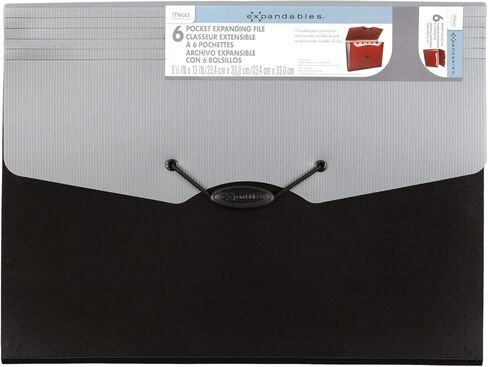 Mead Expanding File Folder, School Organizer, Paper Organizer, 6-Pocket, 9-1/4" x 13", Expandables, Tan (38541) in Saudi Arabia