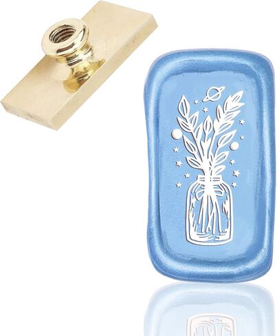 CRASPIRE Flower and Sword Wax Seal Stamp Head Replacement Vintage Sealing Wax Stamp Square Heads Only No Handle for Letter Envelopes Cards Invitations Wedding Halloween Xmas Christmas Easter Day in Saudi Arabia