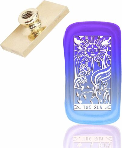 CRASPIRE Flower and Sword Wax Seal Stamp Head Replacement Vintage Sealing Wax Stamp Square Heads Only No Handle for Letter Envelopes Cards Invitations Wedding Halloween Xmas Christmas Easter Day in Saudi Arabia