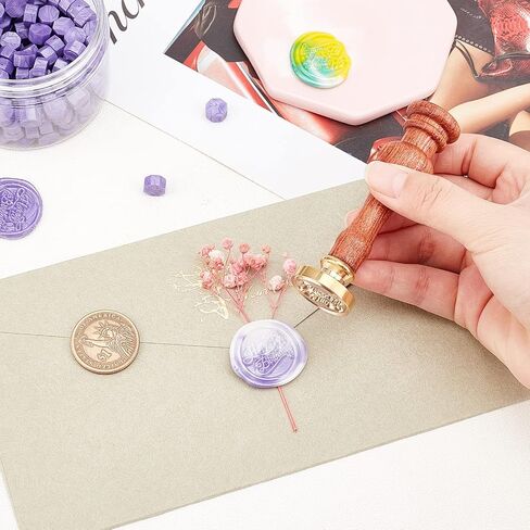 CRASPIRE Flower and Sword Wax Seal Stamp Head Replacement Vintage Sealing Wax Stamp Square Heads Only No Handle for Letter Envelopes Cards Invitations Wedding Halloween Xmas Christmas Easter Day in Saudi Arabia