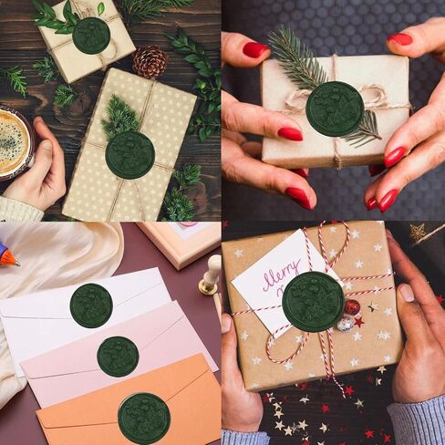 26 Pieces Glue Gun Sealing Wax Sticks for Wax Seal Stamp and Letter Retro Vintage Seal Glue Gun Sealing for Wedding Invitations Cards Envelopes Wine Gift Wrapping (Pine Green) in Saudi Arabia