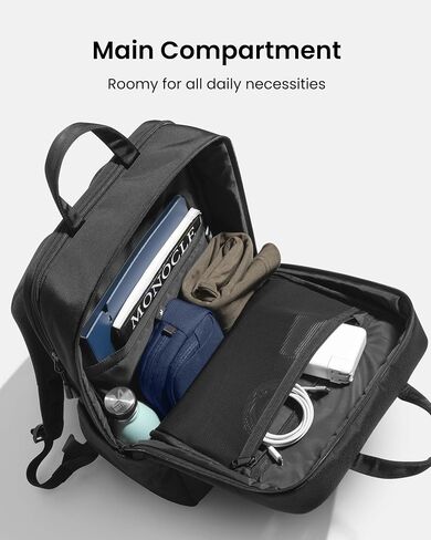 tomtoc Laptop Backpack, 15.6-16 inch Laptop Bag for Men Women, 24L Everyday Computer Backpack for 16'' MacBook Pro M4, Daypack for Work, Commute, Business, College, Weekend Trip in Saudi Arabia