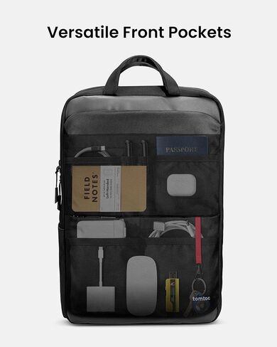 tomtoc Laptop Backpack, 15.6-16 inch Laptop Bag for Men Women, 24L Everyday Computer Backpack for 16'' MacBook Pro M4, Daypack for Work, Commute, Business, College, Weekend Trip in Saudi Arabia
