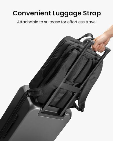 tomtoc Laptop Backpack, 15.6-16 inch Laptop Bag for Men Women, 24L Everyday Computer Backpack for 16'' MacBook Pro M4, Daypack for Work, Commute, Business, College, Weekend Trip in Saudi Arabia