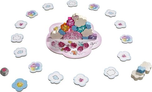HABA Unicorn Glitterluck Cloud Stacking - Cooperative Kids Board Game - Fun Games for Kids and Unicorn Games Ages 4+ Made in Germany in Saudi Arabia