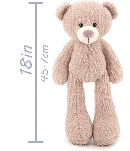 18" Pink Bear Stuffed Animals for Boys and Girls,Soft and Adorable Stuffed Bear Plush Toys for Newborn Babies,Cuddly Stuffed Bear for Kids,Great Gifts on Birthday,Christmas in Kuwait