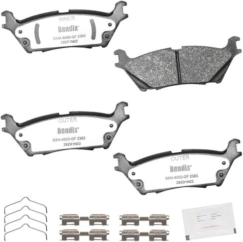 Bendix Fleet Metlok MKD1680FM Semi-Metallic Front Brake Pads for Ford F-250 Super Duty 2022-2013, F-250 Super Duty 2024, F-350 2016-2013, F-350 Super Duty 2022-2013, F-450 Super Duty 2015-2013 in Kuwait