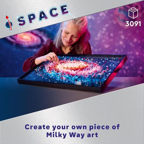 LEGO Art The Milky Way Galaxy Building Set - Space Decor DIY Kits for Adults for Bedroom Wall, Ages 18+ - Gift Ideas for Space Lovers, Men & Women - Includes Frame for Display - 31212 in Saudi Arabia