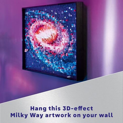LEGO Art The Milky Way Galaxy Building Set - Space Decor DIY Kits for Adults for Bedroom Wall, Ages 18+ - Gift Ideas for Space Lovers, Men & Women - Includes Frame for Display - 31212 in Saudi Arabia
