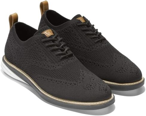Cole Haan Men's Grand+ Plain Toe Oxford, Pavement/Ivory, 10.5 Wide in Saudi Arabia