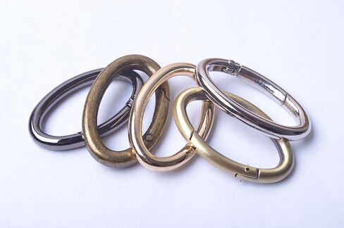 4pcs 37x19mm حلقات بيضاوية زنبركية ، مشبك carabiner البيضاوي المشبك المشبك الزنبركية الربيع ، حلقة بيضاوية للأكياس ، المحافظ BBC8 (البرونز العتيقة) ... in Kuwait