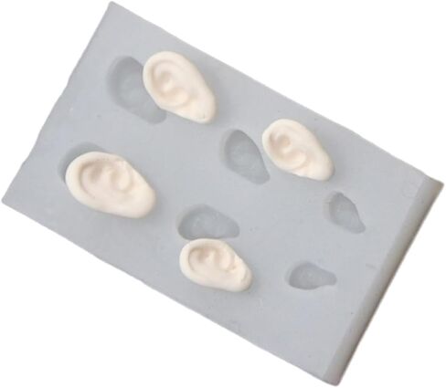Cute Ear Silicone Mould for DIY Pottery Clay Crafts Doll Ears Mold Ornament Resin Molds for Epoxy Casting in Saudi Arabia