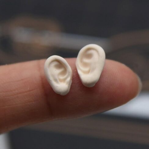 Cute Ear Silicone Mould for DIY Pottery Clay Crafts Doll Ears Mold Ornament Resin Molds for Epoxy Casting in Saudi Arabia