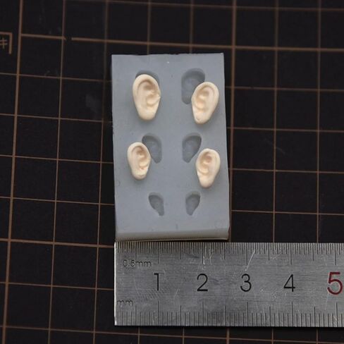 Cute Ear Silicone Mould for DIY Pottery Clay Crafts Doll Ears Mold Ornament Resin Molds for Epoxy Casting in Saudi Arabia