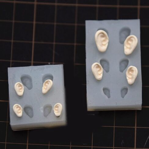 Cute Ear Silicone Mould for DIY Pottery Clay Crafts Doll Ears Mold Ornament Resin Molds for Epoxy Casting in Saudi Arabia