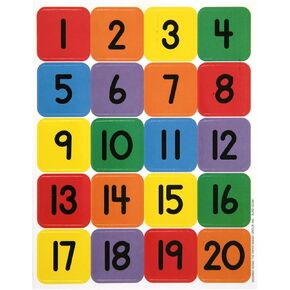Eureka Numbers 1-20 Stickers