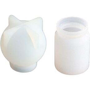 TEHAUX 2pcs Drift Bottle Mold Silicone Casting Empty Sample Jars Crystal Necklace Jewelry Casting Molds Home Accessories Decor Drift Bottle Making Mold Epoxy Decorative Bottle