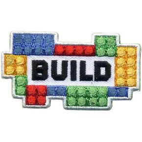 Lunch Money Build Building Block Embroidered Iron on Patch Perfect for Jackets, Uniforms, Hats, Backpacks and More
