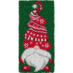 YP Latch Hook Kits for Kids Adults DIY Rug Tapestry Kits with Printed Canvas Embroidery Kits Festival Gifts Home Decoration (B, 25.2inch X 12.6inch)