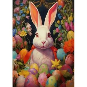 SHICERNHJ Easter Bunny Egg Diamond Painting Kits for Adults,DIY Diamond Art Kits for Adults Beginners,5D Full Drill Paint by Diamonds with Painting Kit for Adults Crafts,Home Wall Decor 12 X 12inch